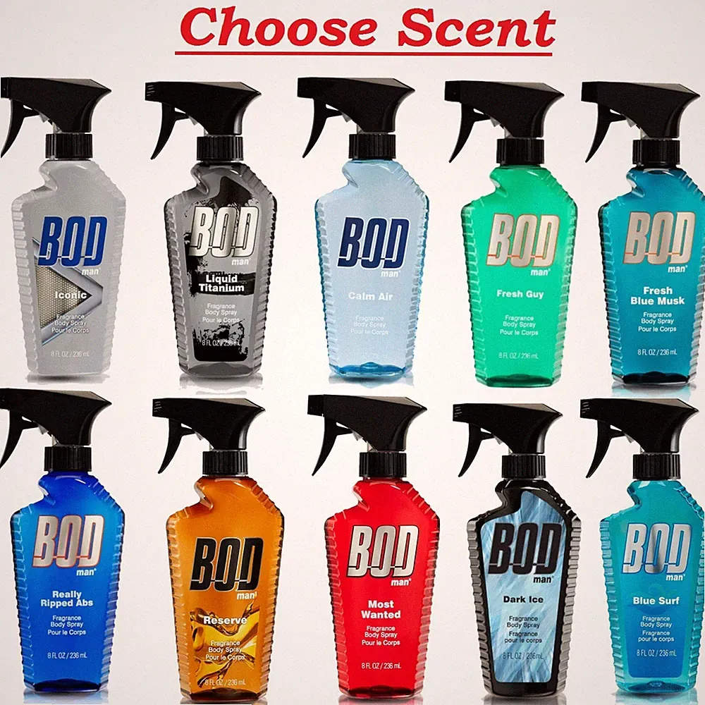 BOD man Fragrance Body Spray, 8 fl oz - Choose Scent & Size