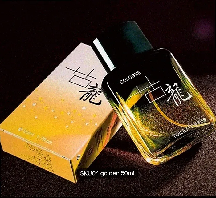 Cologne Golden Fluid Regular Size 50ml Fragrance Eau de Toilette Scent