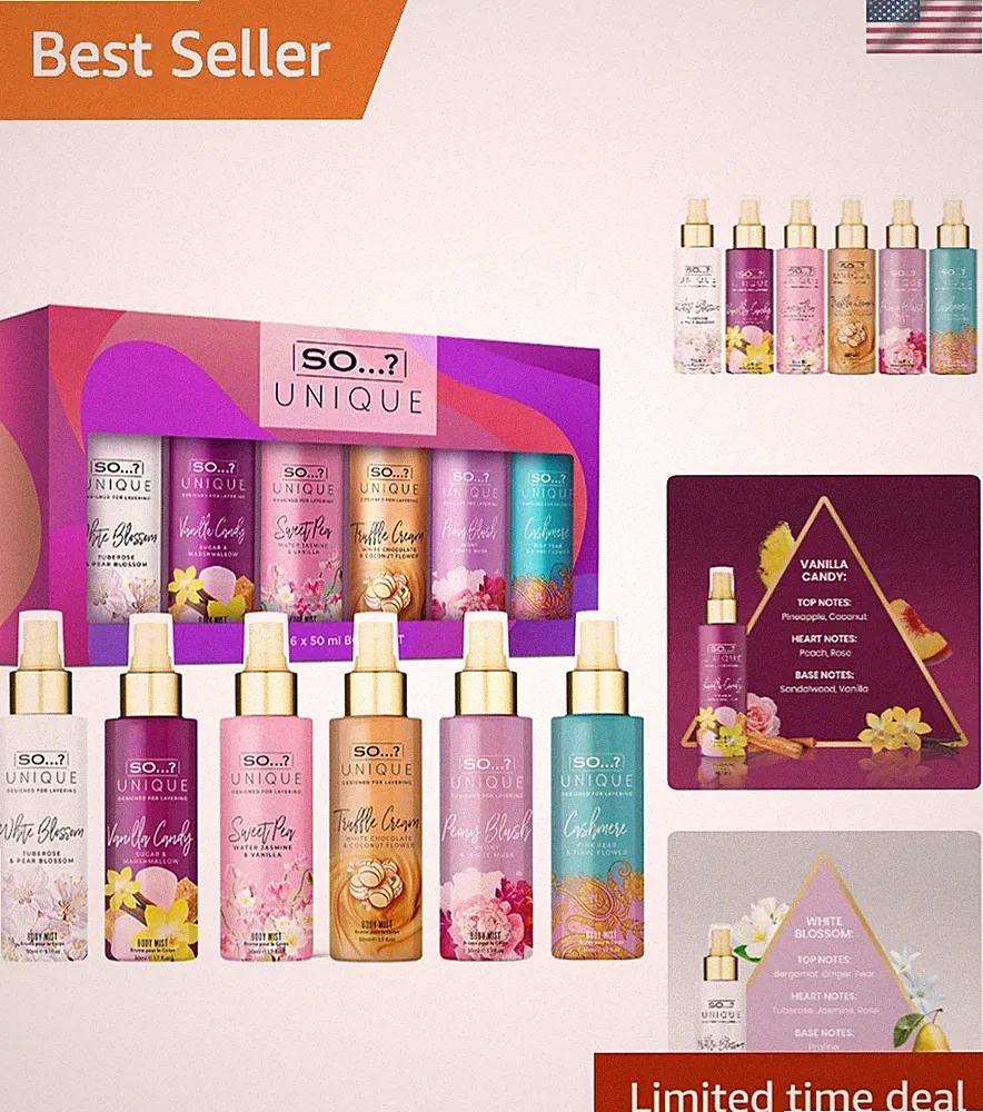 Travel Size Body Spray Collection for Women - 6 Hours of Long-Lasting Fragrance
